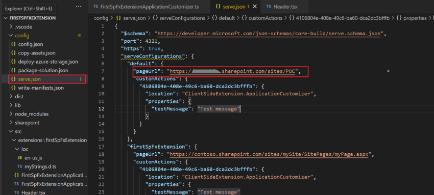 Create Extension with SharePoint Framework(SPFx)